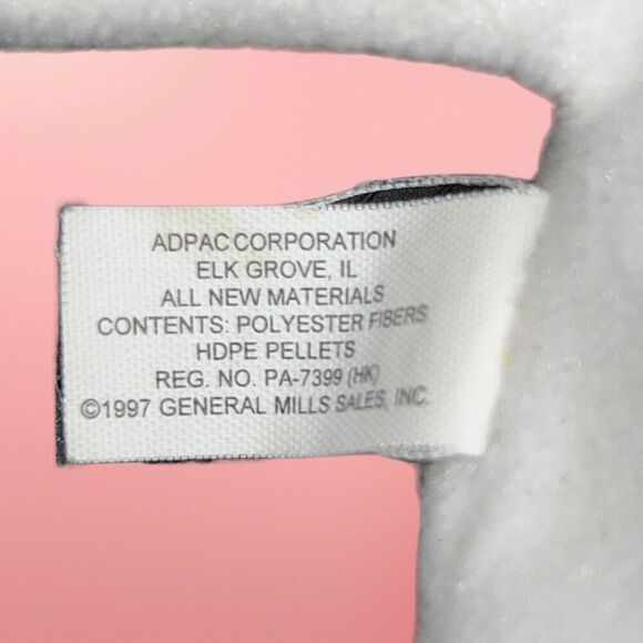 Vintage 1998 General Mills Trix Rabbit Breakfast Pals Plush Beanie Baby - Picture 3 of 4